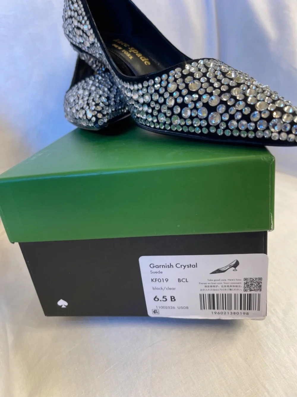 Kate Spade, New York, Crystal designer heels, new, size 6.5